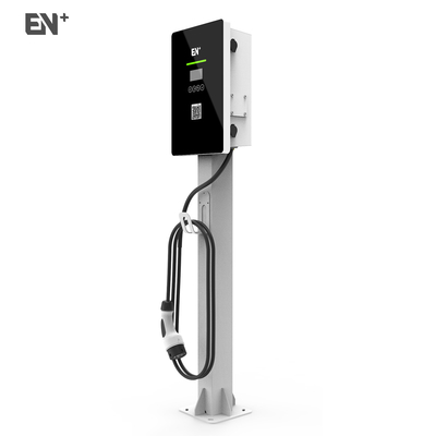 Smart AC  Electric Vehicle Business Charging Pile 22 KW With Case B Connectors